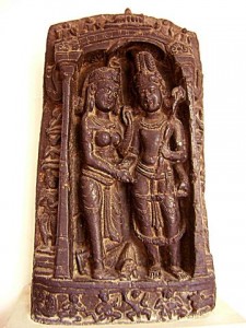 Mariage de Shiva et Parvati -  art pâla, 11e siècle, Bihar, National Museum, New Delhi